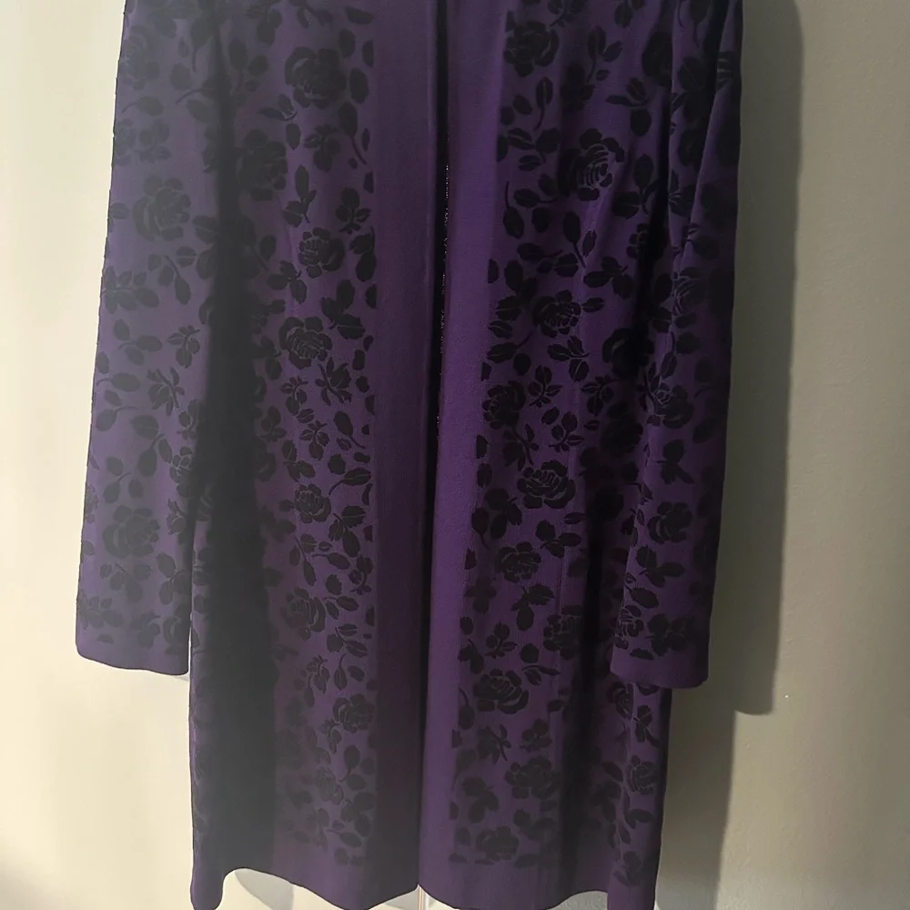 St. John Purple and Black Ombré Blazer - Picture 7 of 7